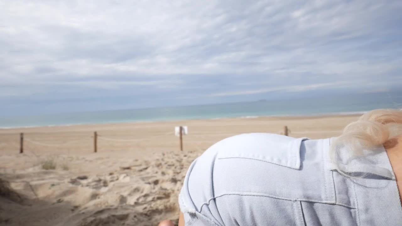 Amandatoy - Public sex on a Beach with People Around - ASMR Porn Video & Massage XXX | Fullthot