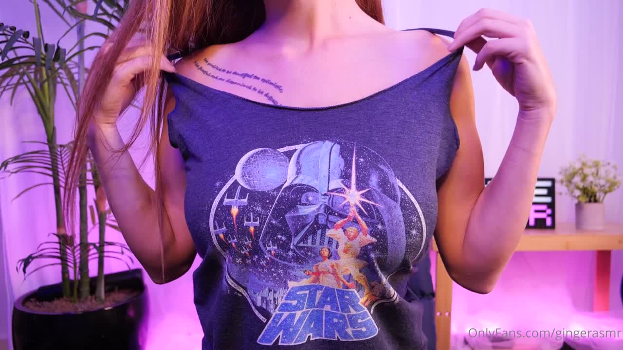Ginger ASMR - Naughty Star Wars Shirt Scratching - ASMR Porn Video & Massage XXX | Fullthot