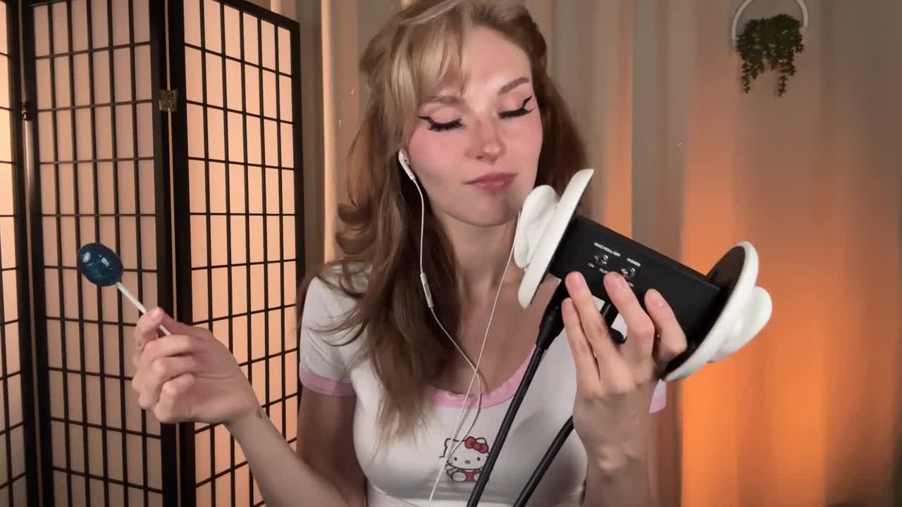 Busy B - Lollipop Ear Eating - Intense Ear Eating and Mouth Sounds - ASMR Porn Video & Massage XXX | Fullthot