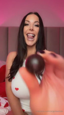 Angela White - Solo Tits Lick
