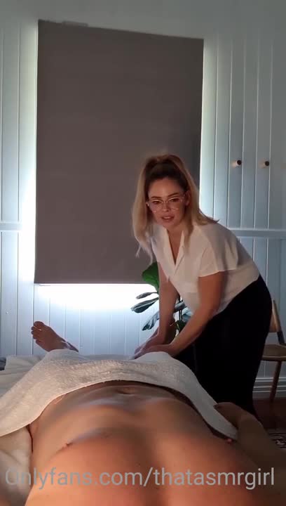 thatASMRgirl - ASMR Massage RolePlay with BlowJob