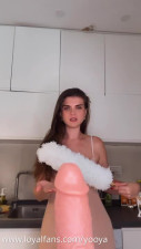 YooYa7 - Playing with her big tits and your dick in the kitchen - ASMR Porn Video & Massage XXX | Fullthot