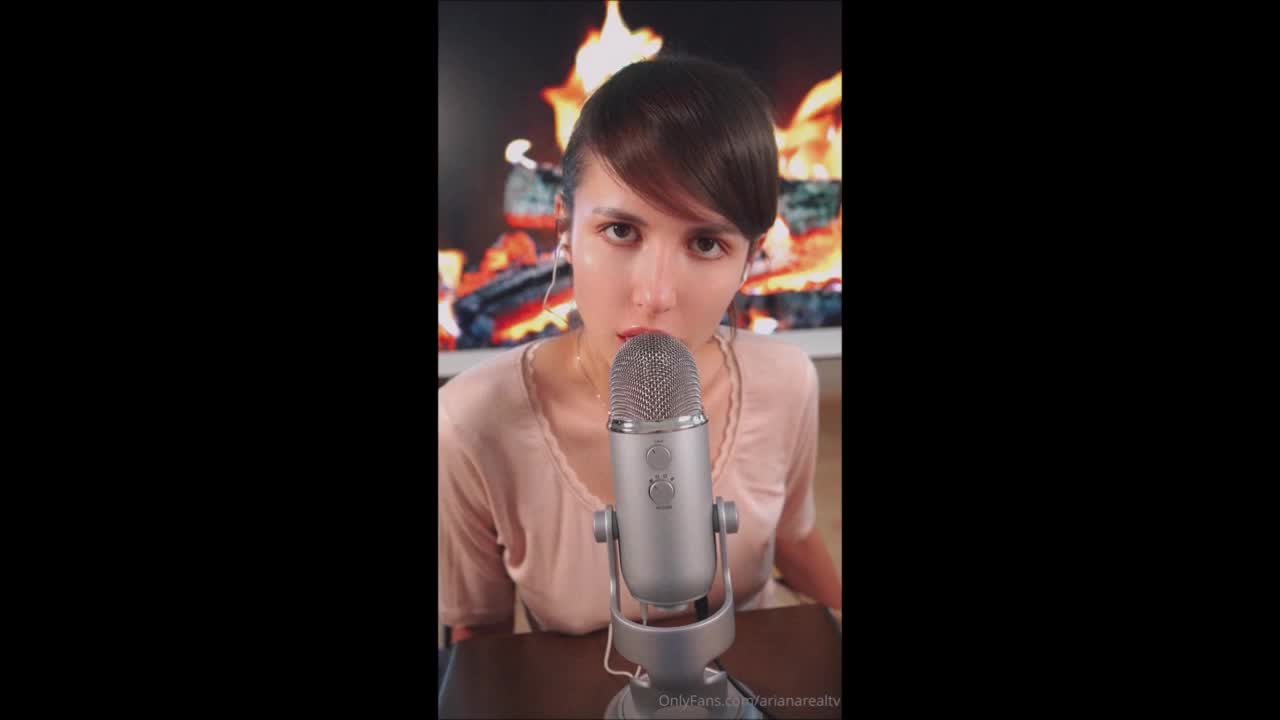 ArianaRealTV ASMR - Mic Licking, Oil Massage and Handjob