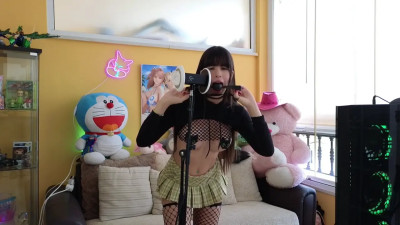 Gag Ball ASMR sounds and teasing boobs