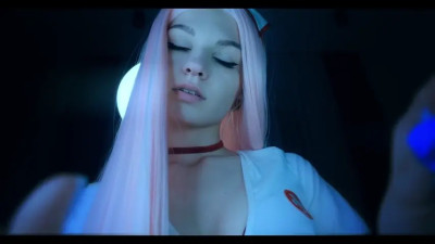 Cute nurse giving a handjob in a no-talking roleplay