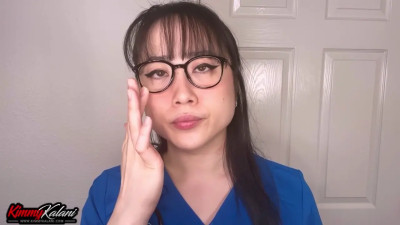 Asian nurse checking your penis out