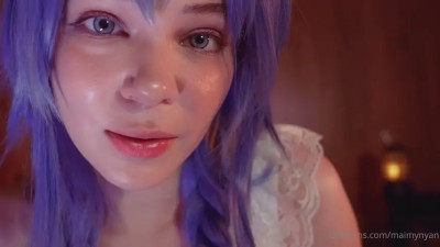 Cute hostess taking the burden away