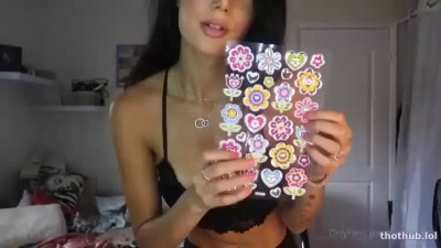 Putting stickers all over the naked body