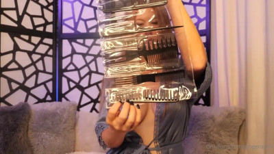 Nude hair brushing with crisp audio