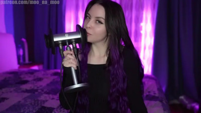 Teasing you with nightgown and intense earlicking