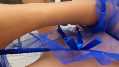 Girls POV fingering pussy with panties on