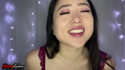 Kissing your penis and playing with her nipples