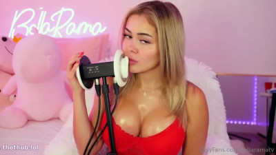 Sensual and sexy binaural earlicking with no nudity