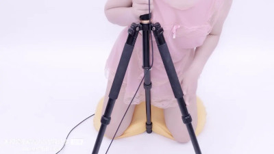 Binaural ear eating and slowly taking off the nightgown