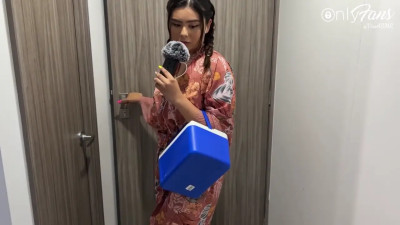 Slut on call gives dildo handjobs and moans