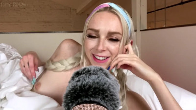 Masturbating before sleep with horny whispering