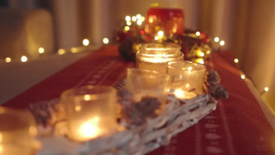 Whispered affirmations in a nude massage ASMR video