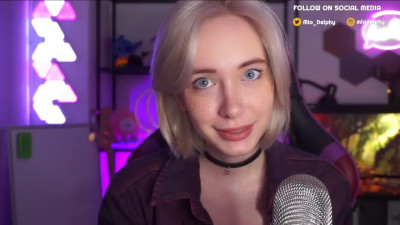 Blue-eyed blonde taking care of you at home