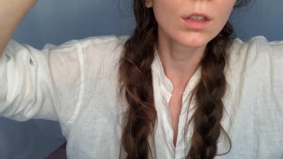 Enlightened yoga teacher massaging you cock