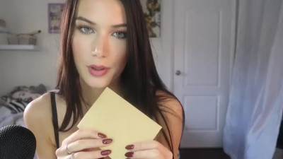 Playboy model showing her outfits ASMR