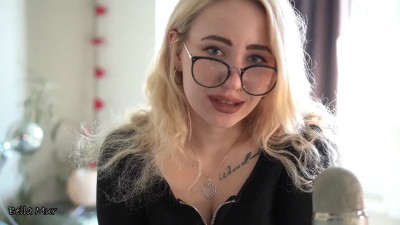 ASMR JOI with a nerdy girl wearing glasses