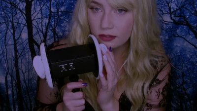 Gorgeous sexual moaning with earlicking ASMR