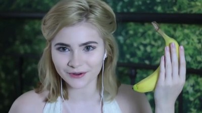 Old deleted banana video of Clover ASMR