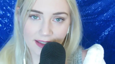 Sweetest moans by a cute blonde with mic