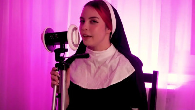 Moona ASMR nun roleplay with 3dio