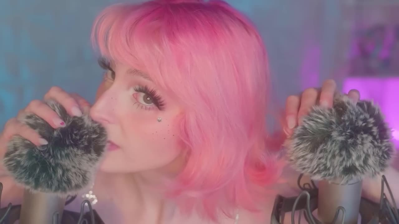 Mewlies ASMR - (Hyper Satisfying) Breathy Inaudibles & Fluffy Ear Attention