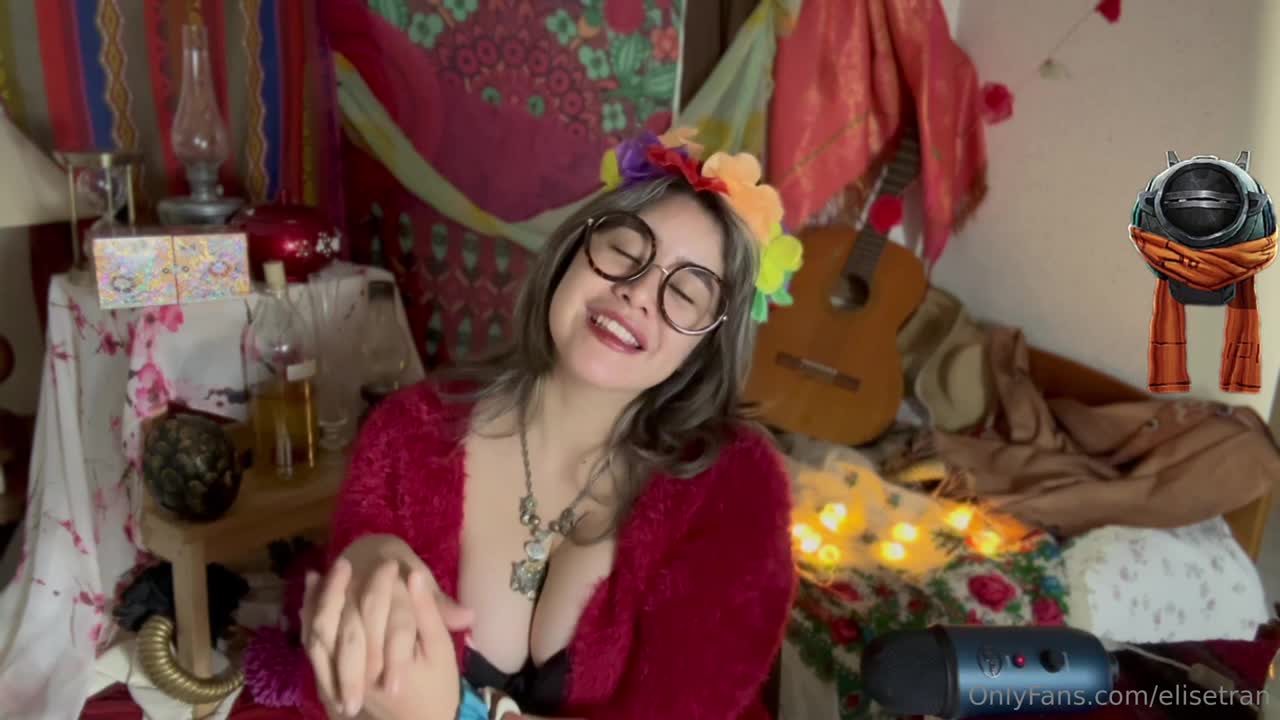 Elise Tran ASMR - Slutty hippie shopkeeper teases her hot tits