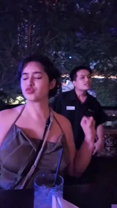 Elise Tran ASMR - Teasing her phat titties at the party