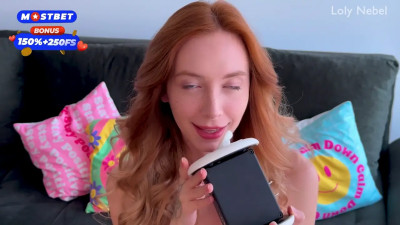 Couple filming a creampie with a binaural mic