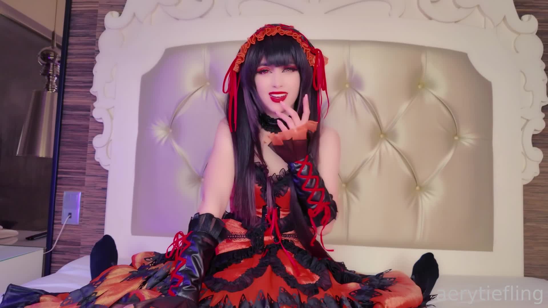 Aery Tiefling Gets Fucked A Kurumi Tokisaki - 4K, Blowjob, Sex, Purple Hair, Roleplay, Cosplay, Costume, Cowgirl, Reverse Cowgirl, Dick Riding, Missionary, Doggy Style, Big Ass, Big Sexy Ass, Bubble Butt, Creampie, Balls Deep, Balls Deep Va