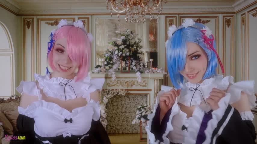 Egilea ASMR - Slutty anime maids cover you in kisses