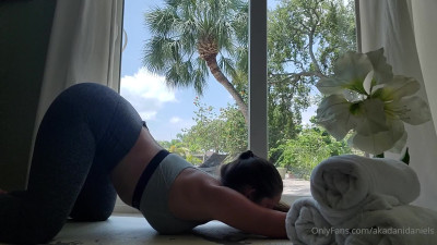 Dani Daniels' Morning Stretch And Masturbation - Masturbation, Solo, Yoga, Brunette, Fingering, Cameltoe - ASMR Porn Video & Massage XXX | Fullthot