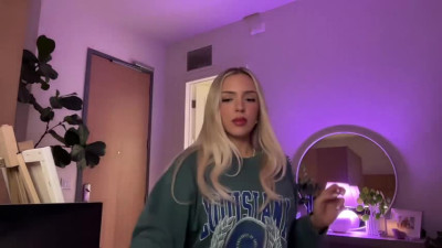 Abby Rao Teases And Strips On Her Live Stream - Seduction, Blonde, Streamer, Cleavage, Tattoos, Teasing, Stripping, Lingerie, Ass, Thigh Highs, Nude, Live Stream - ASMR Porn Video & Massage XXX | Fullthot