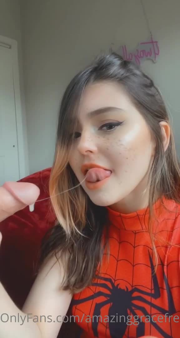Amazing Grace Spider Girl Pov Blowjob Fuck