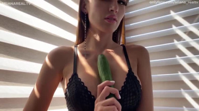 Arianarealtv Asmr Cucumber Sucking Sounds Video 2a - ASMR Porn Video & Massage XXX | Fullthot