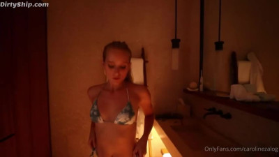 Caroline Zalog Sexy Bikini Tease Bath Video 1 - ASMR Porn Video & Massage XXX | Fullthot