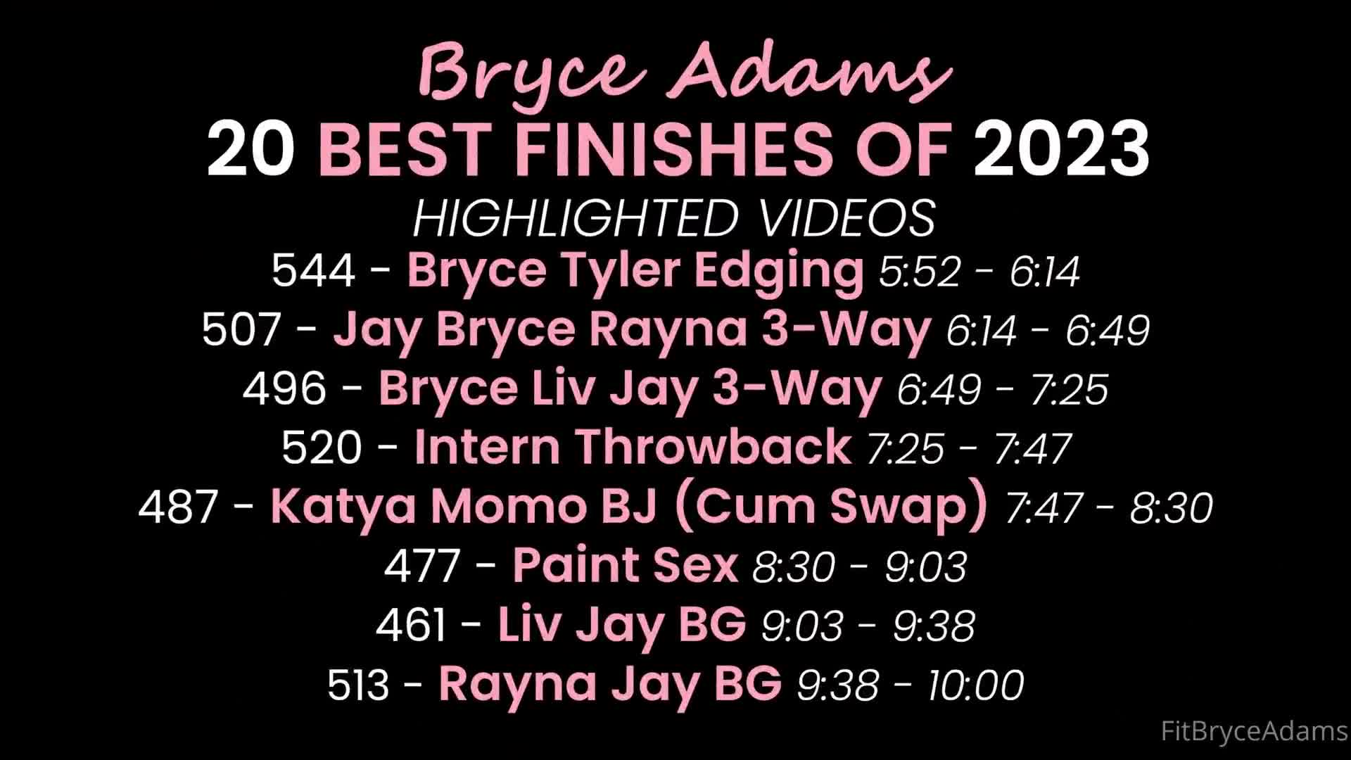 Bryce Adams Top 20 Cumshots 2023 Cumpilation Video 1