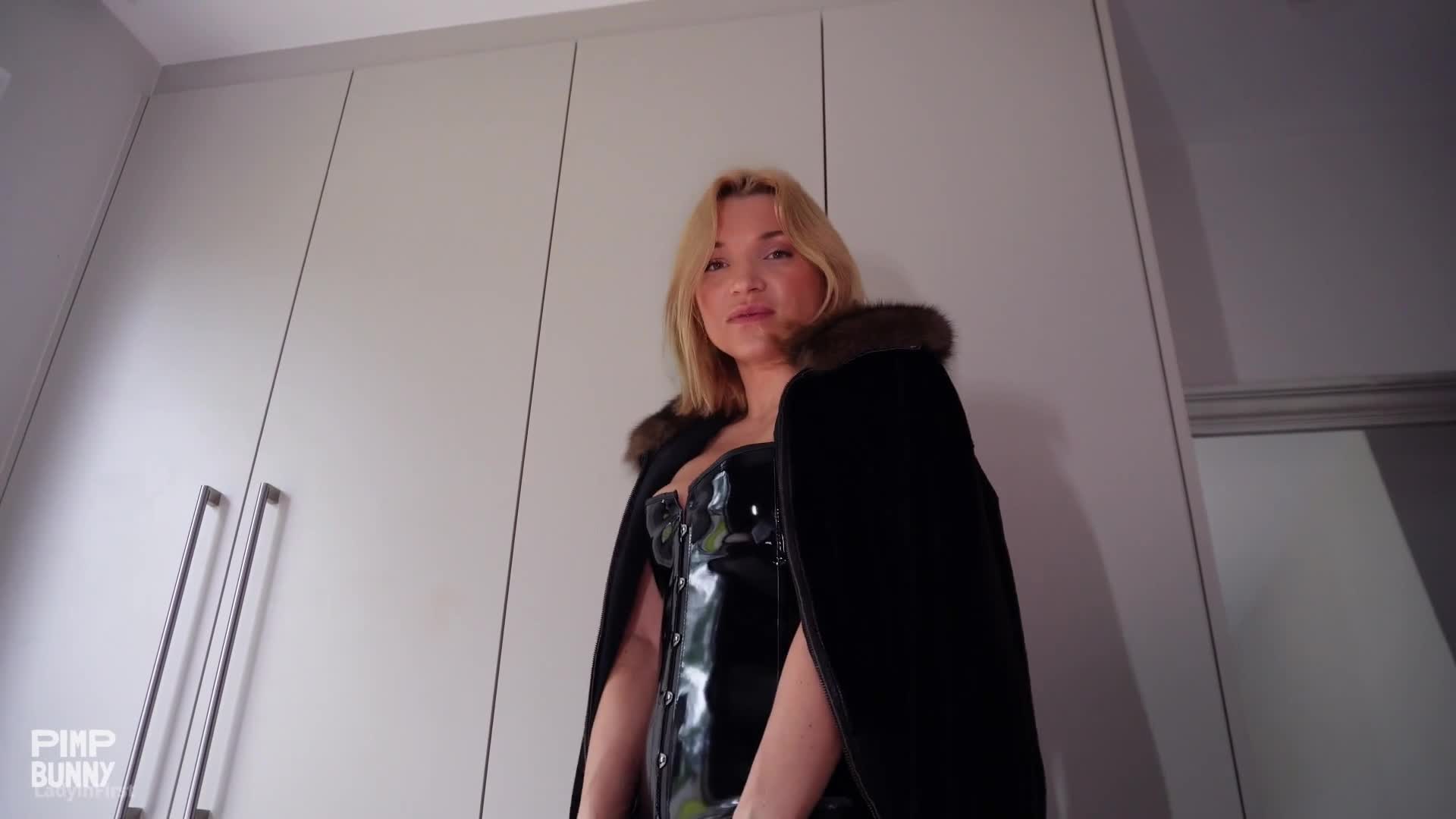 Slave Cage Training Unlocked - BDSM, Fetish, Masturbation, Sex Slave, Slavic, Femdom, Heels, Footjob, Handjob, Teasing, Latex, Cleavage, Lubed Up, Stockings, Spit, Saliva, Trapped Play