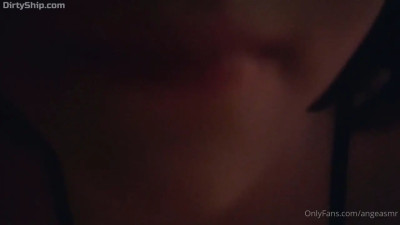 Breathing and licking your face upclose
