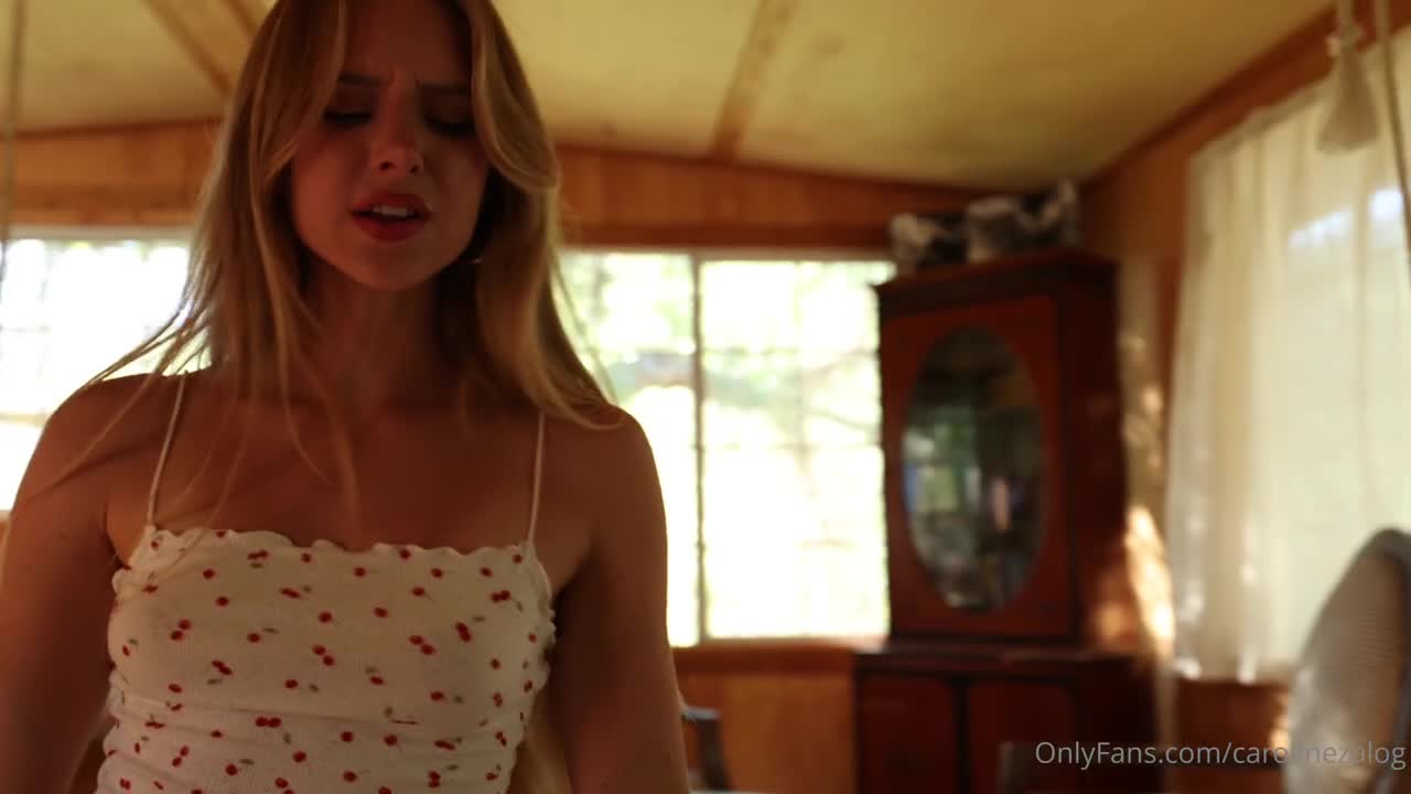 Caroline Zalog - Stepsister Roleplay Caught Me Without Panties