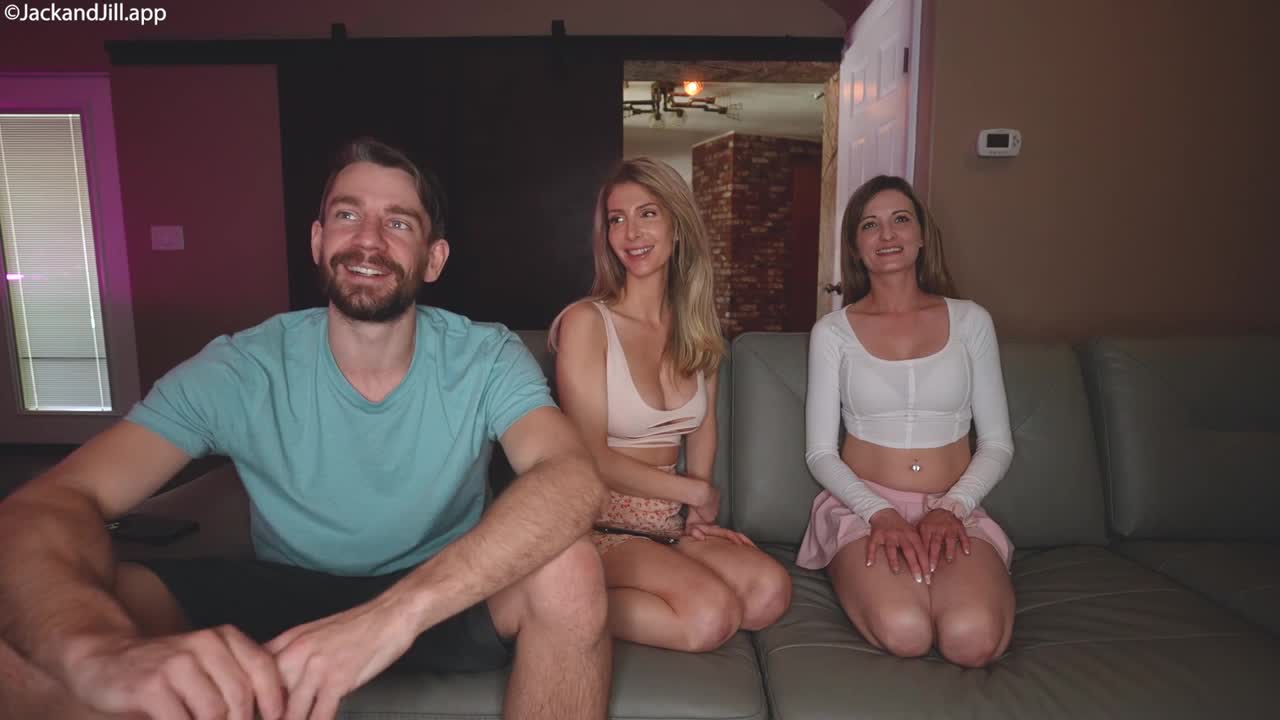 JackandJill - Husband Watches Hotwifes 1st Live 3some