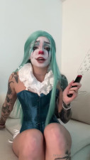 Babyfooji As Clown Girl Rides A Dildo - Masturbation - Seduction - Big Boobs - Perfect Pussy - Perfect Tits - OnlyFans Model - OnlyFans - Cosplay - Tattoos - Clown - ASMR Porn Video & Massage XXX | Fullthot