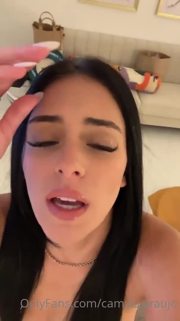 Camilla Araujo Blows And Fucks Her Dildo - Masturbation - Blowjob - Solo - Teasing - Brunette - Bubble Butt - Lingerie - Dildo - Toy Blowjob - Brunette Blowjob