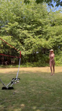 Frances Bentley Plays Badminton While Naked - Outdoor - Striptease - PAWG - Sports - Shaved Pussy - Blonde - British - Nude - Ass - Bare Tits - ASMR Porn Video & Massage XXX | Fullthot