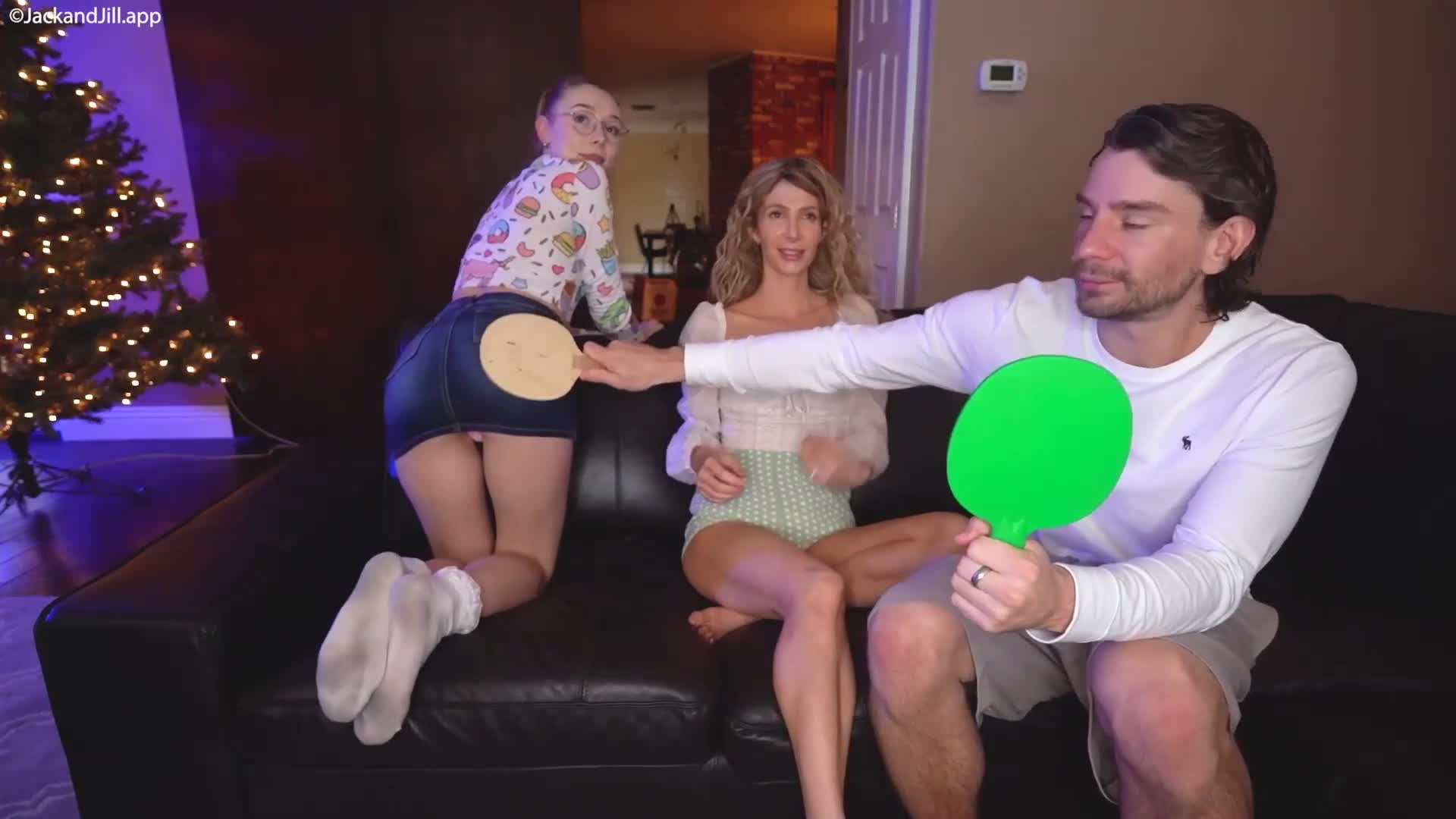 Jill Palmer Share Jack's BWC With Athena May - Blowjob - Sex - Threesome - BDSM - Lesbian - MFF - Blonde - Blonde Blowjob - Blonde Threesome - Small Tits