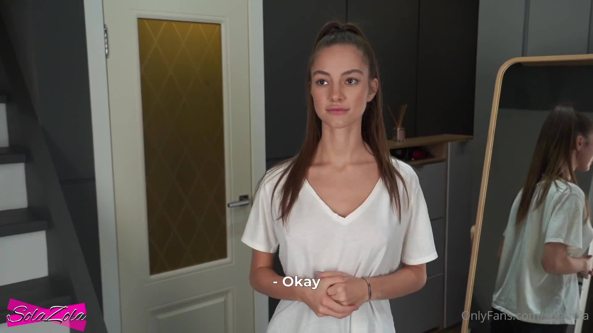 Cleaning Lady Solazola Swallows Cum After Sex - Cum Swallow - Cum Tasting - Swallowing
